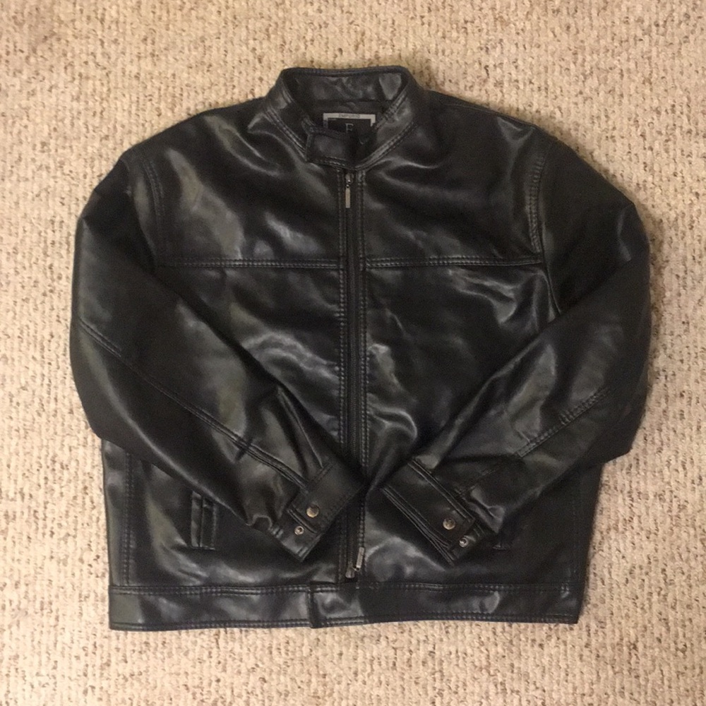 Emporio Italy Style black leather jacket